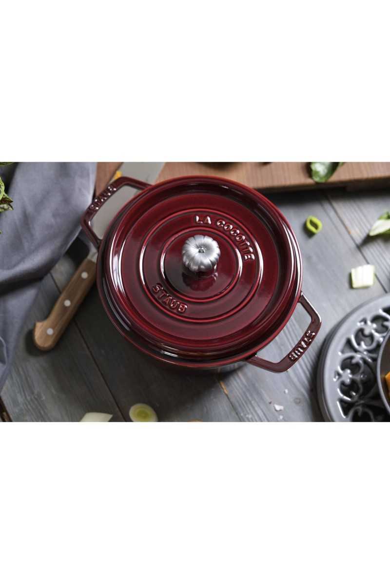 Staub La Mer 26cm-zeeblauw geëmailleerde gietijzeren braadpan