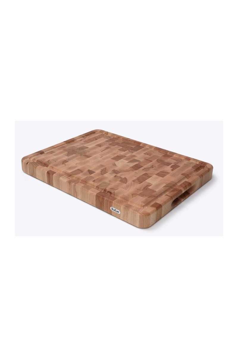 Snijplank BEUK kops met ril, 45 x 35 cm