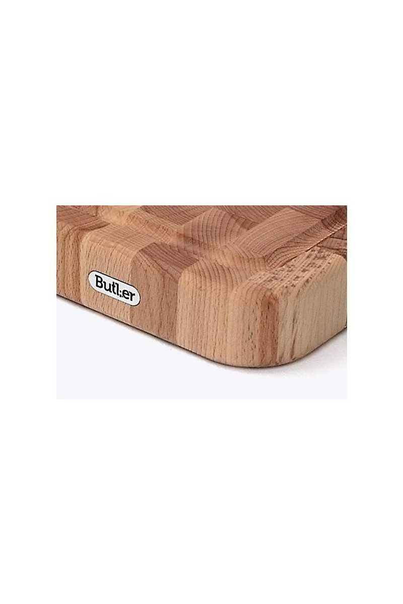 Snijplank BEUK kops met ril, 45 x 35 cm