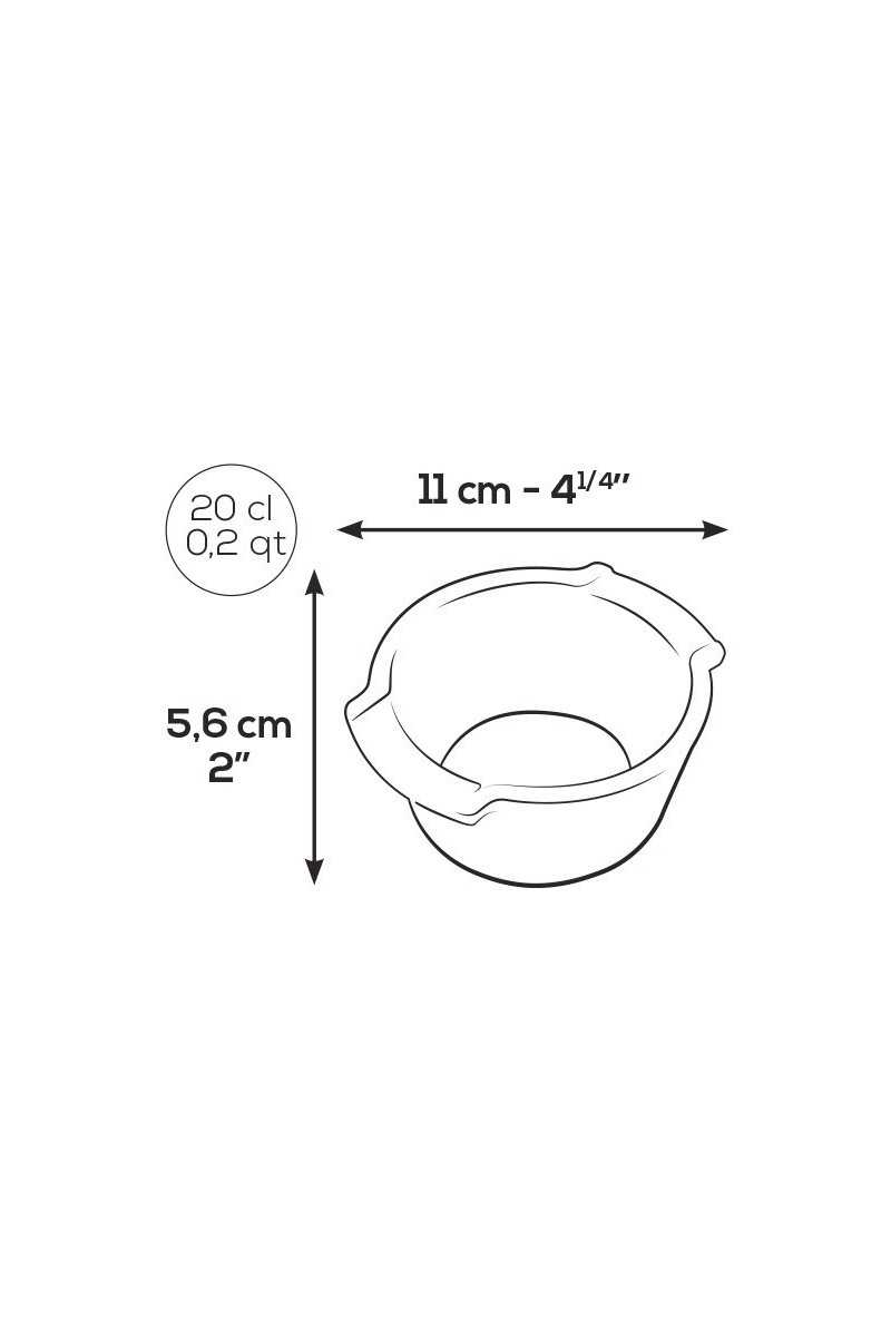 Peugeot Appolia duo bowls 20cl rood