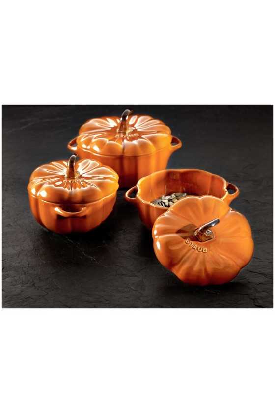 Staub Ceramic Cocotte 12 cm / 500 ml, Pumpkin, Cinnamon