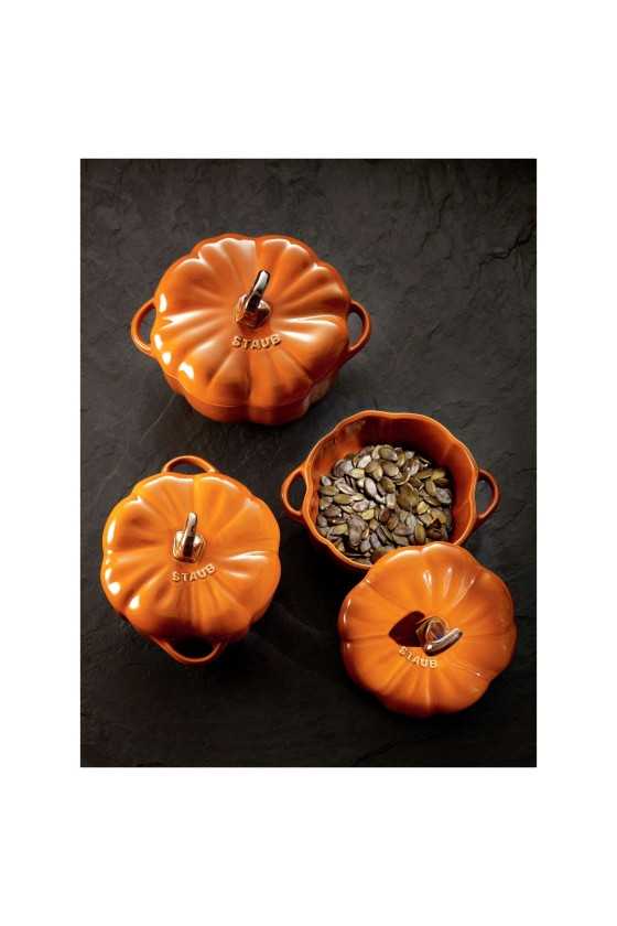 Staub Ceramic Cocotte 12 cm / 500 ml, Pumpkin, Cinnamon
