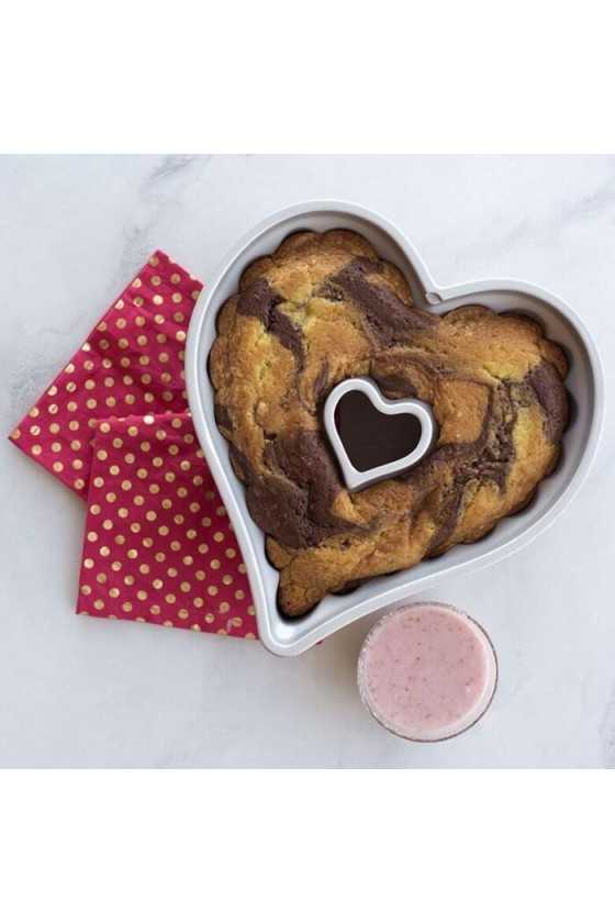 Nordic Ware Toffee Elegant Heart Bundt