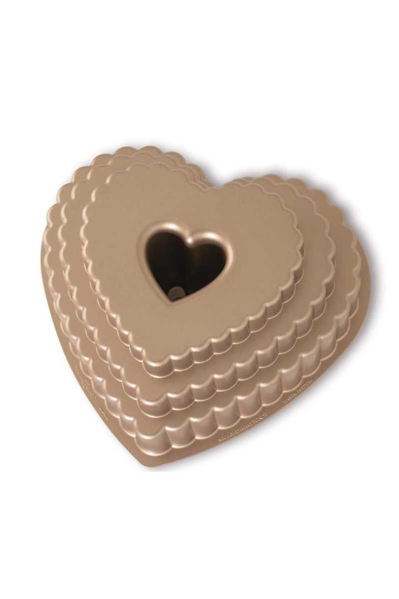 Nordic Ware Toffee Tiered heart pan