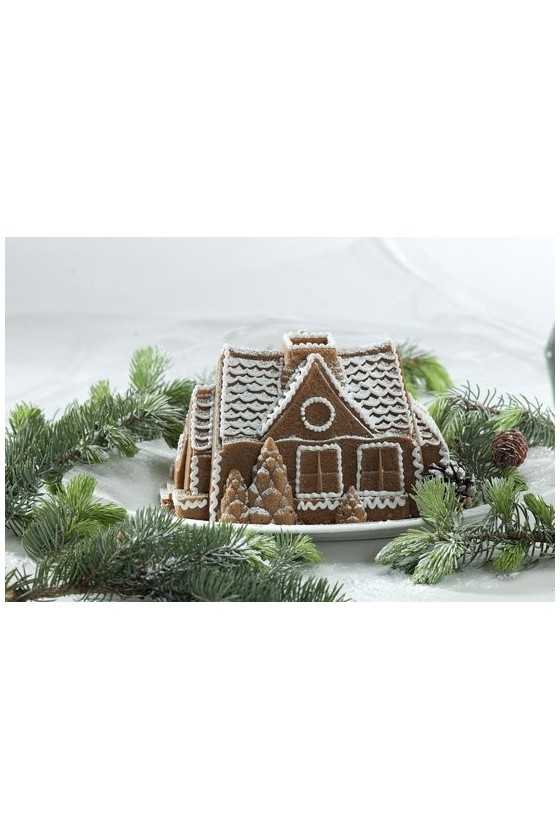 Nordic Ware Silver Gingerbread House Bundt Pan