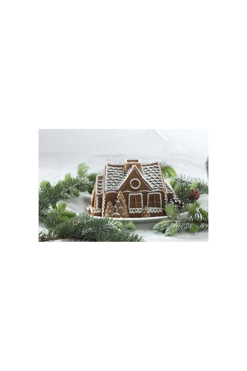 Nordic Ware Silver Gingerbread House Bundt Pan
