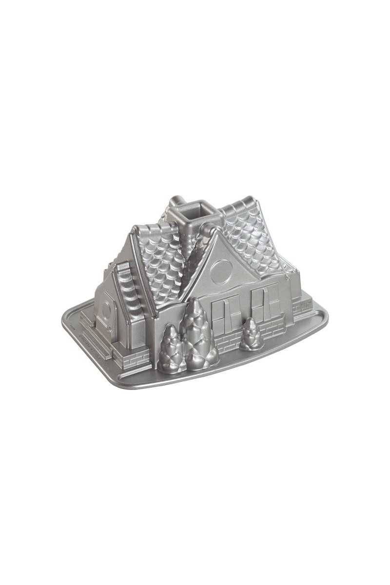 Nordic Ware Silver Gingerbread House Bundt Pan Nordic Ware Silver Gingerbread House Bundt Pan