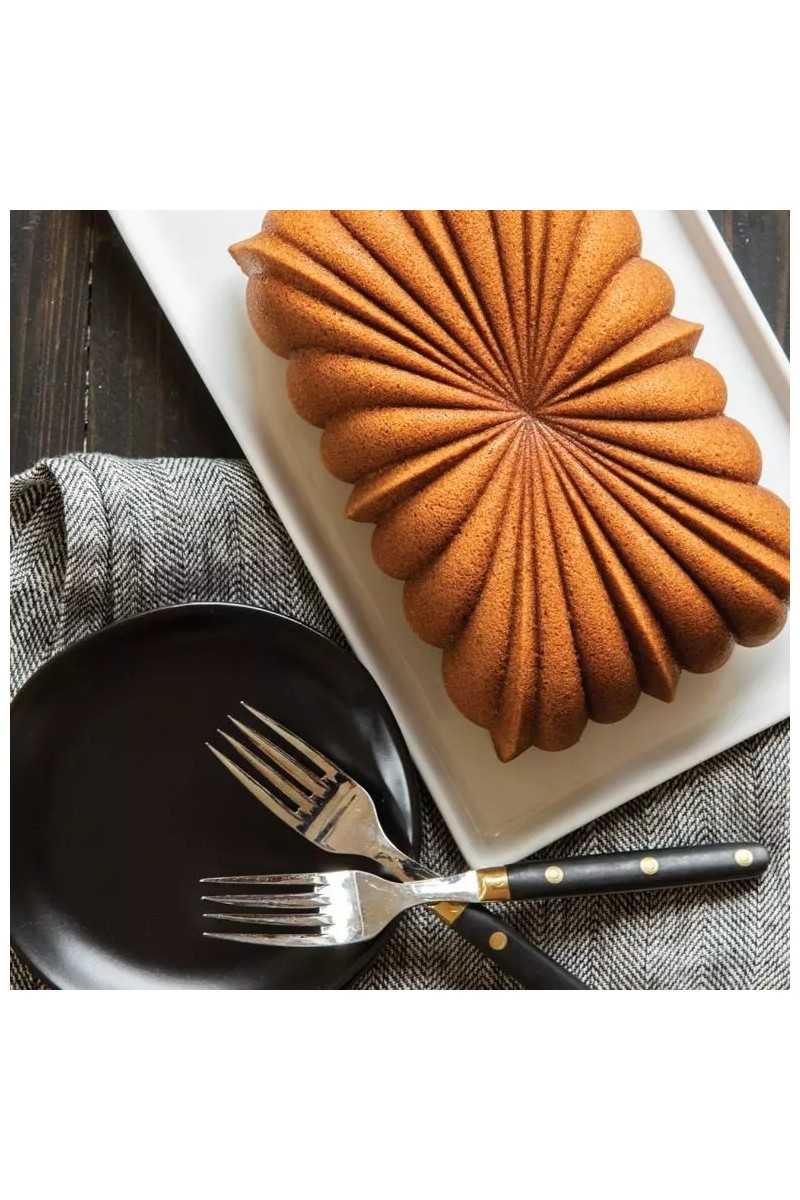Nordic Ware Gold Classic Fluted loaf pan