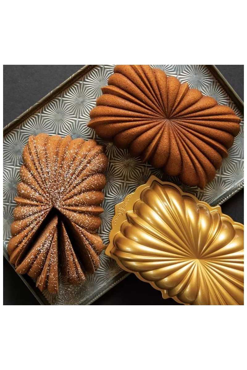 Nordic Ware Gold Classic Fluted loaf pan