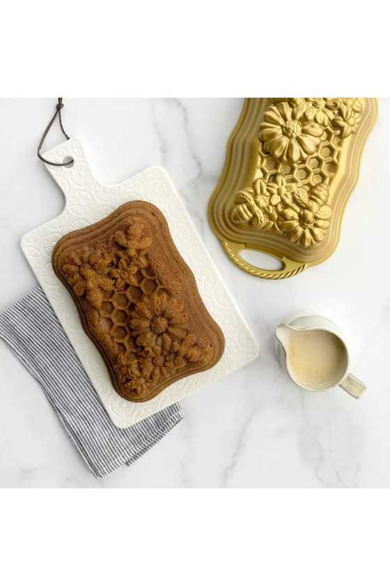 Nordic Ware Gold Honeycomb loaf pan