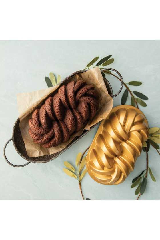Nordic Ware Gold Braided loaf pan