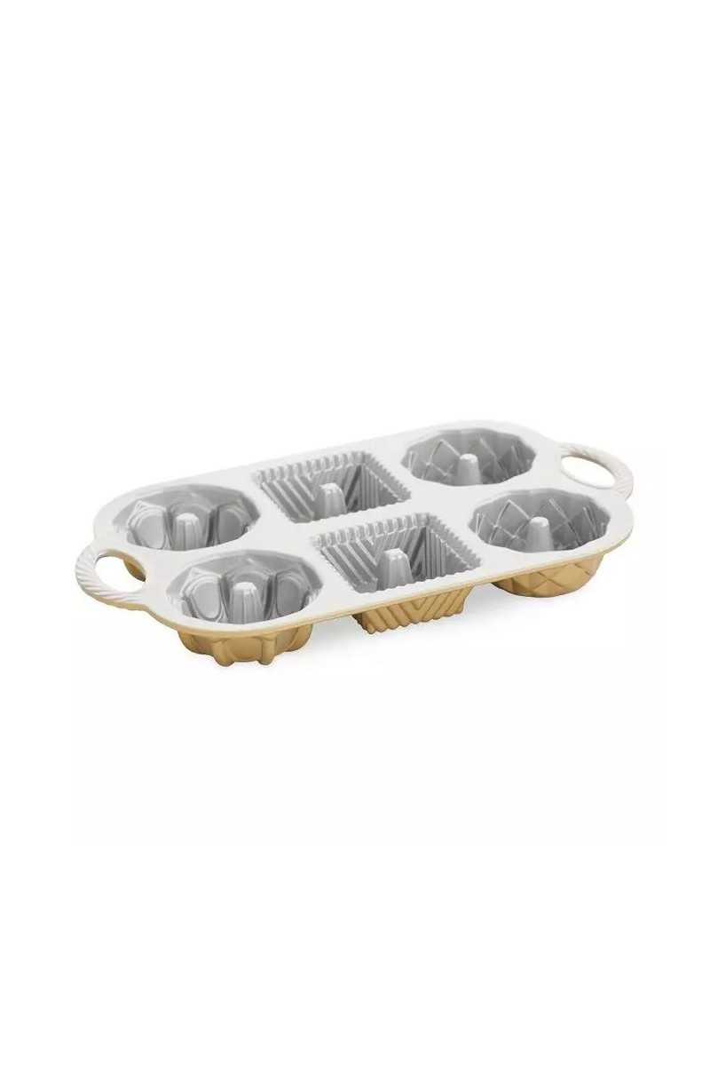 Nordic Ware Gold Geo bundtlette pan