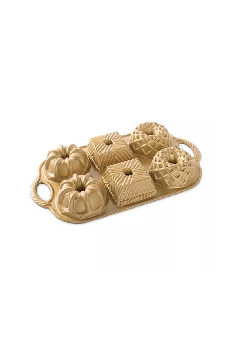 Nordic Ware Gold Geo bundtlette pan Nordic Ware Gold Geo bundtlette pan
