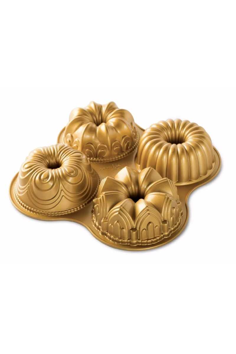 Nordic Ware Gold Bundt Quartet Pan