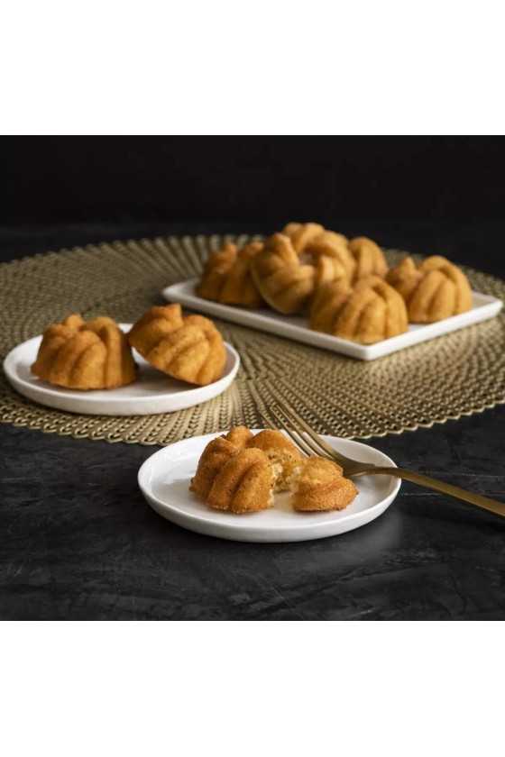 Nordic Ware Gold Braided bundlette bites