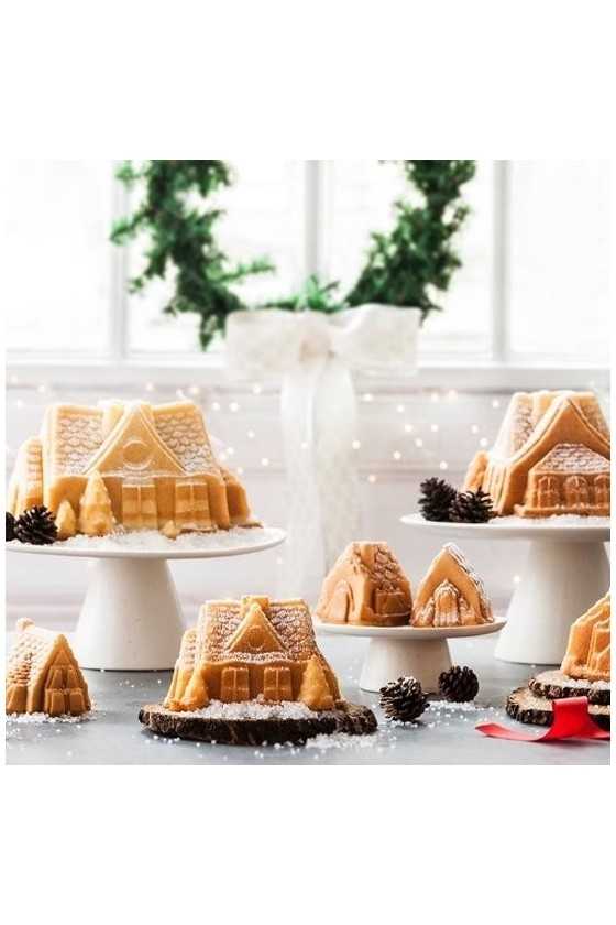 Nordic Ware Silver Cozy Village pan