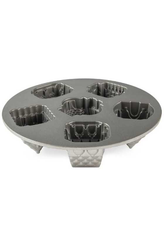 Nordic Ware Silver Cozy Village pan