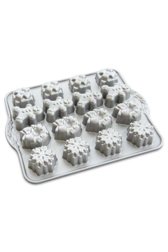 Nordic Ware Silver Holiday teacake pan