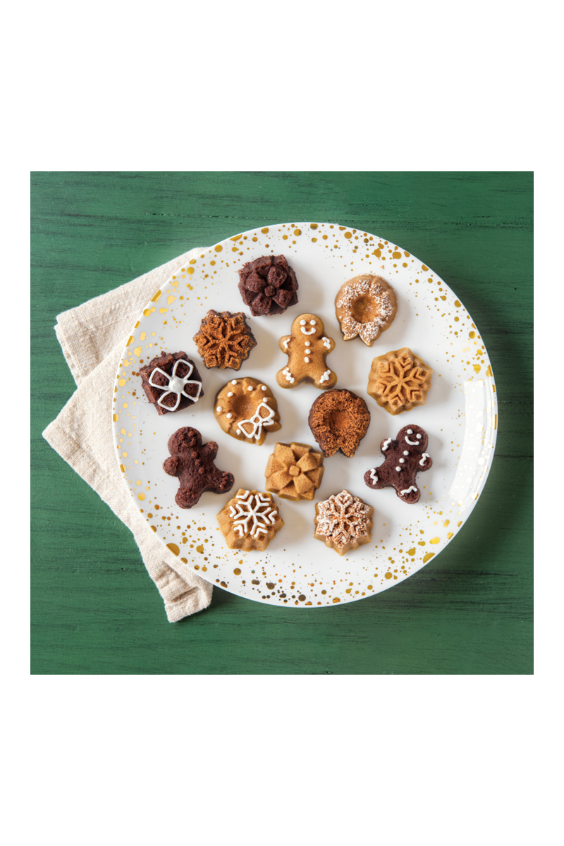 Nordic Ware Silver Holiday teacake pan