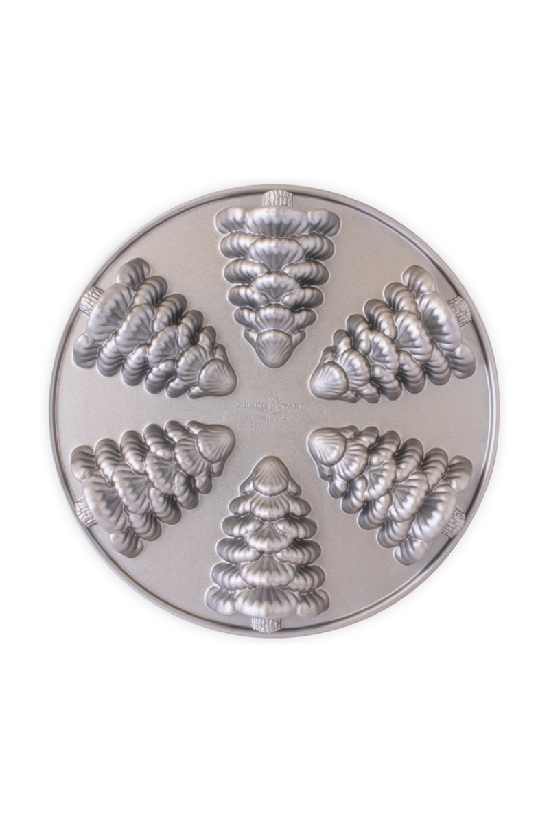 Nordic Ware Silver Evergreentea cakelets