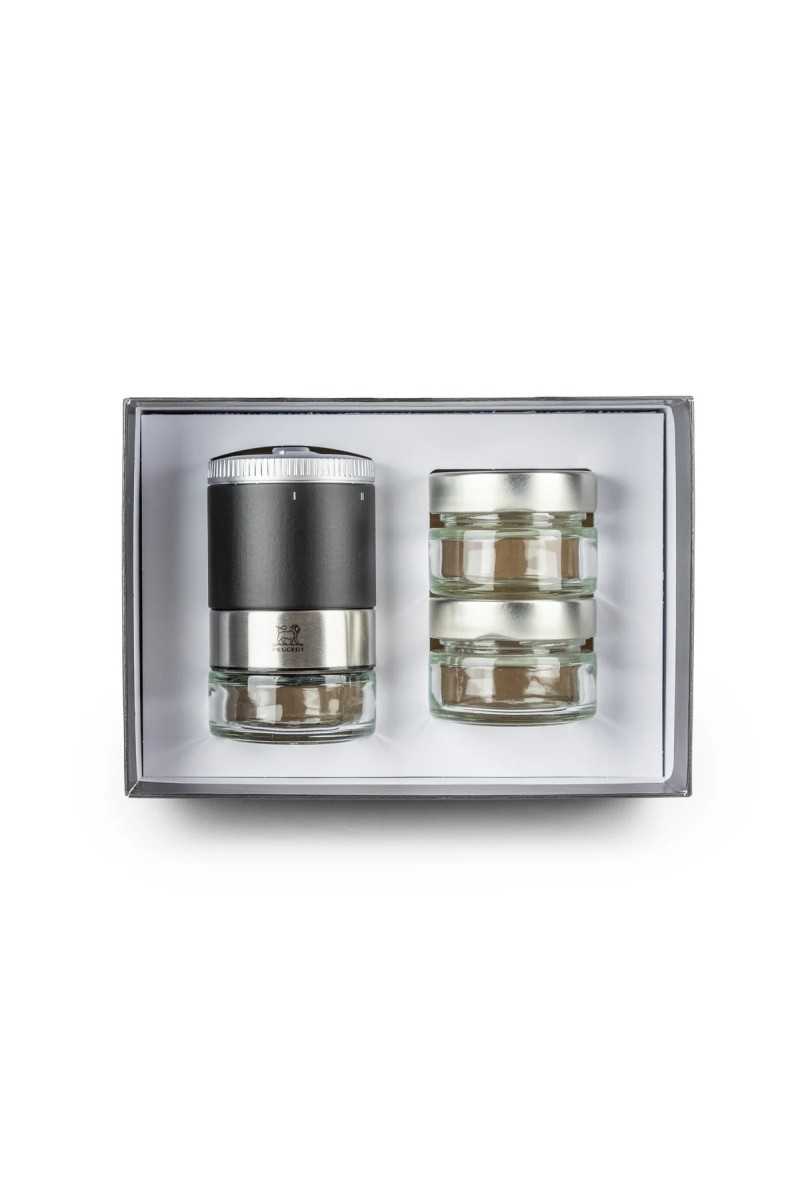 Peugeot Maestro Pepper Grinder Matte Black Gift Box + 3 types of pepper