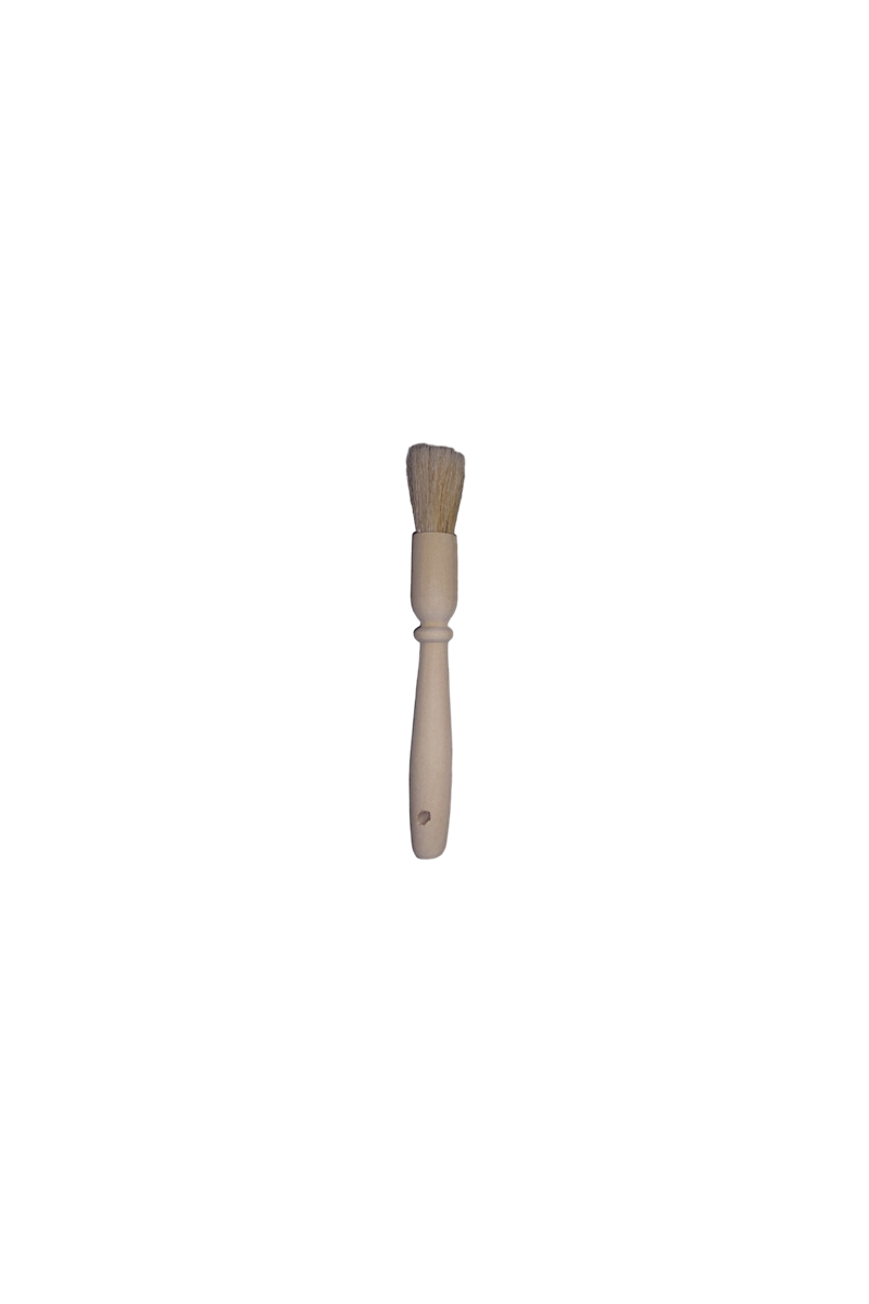 Brush, round with wooden handle