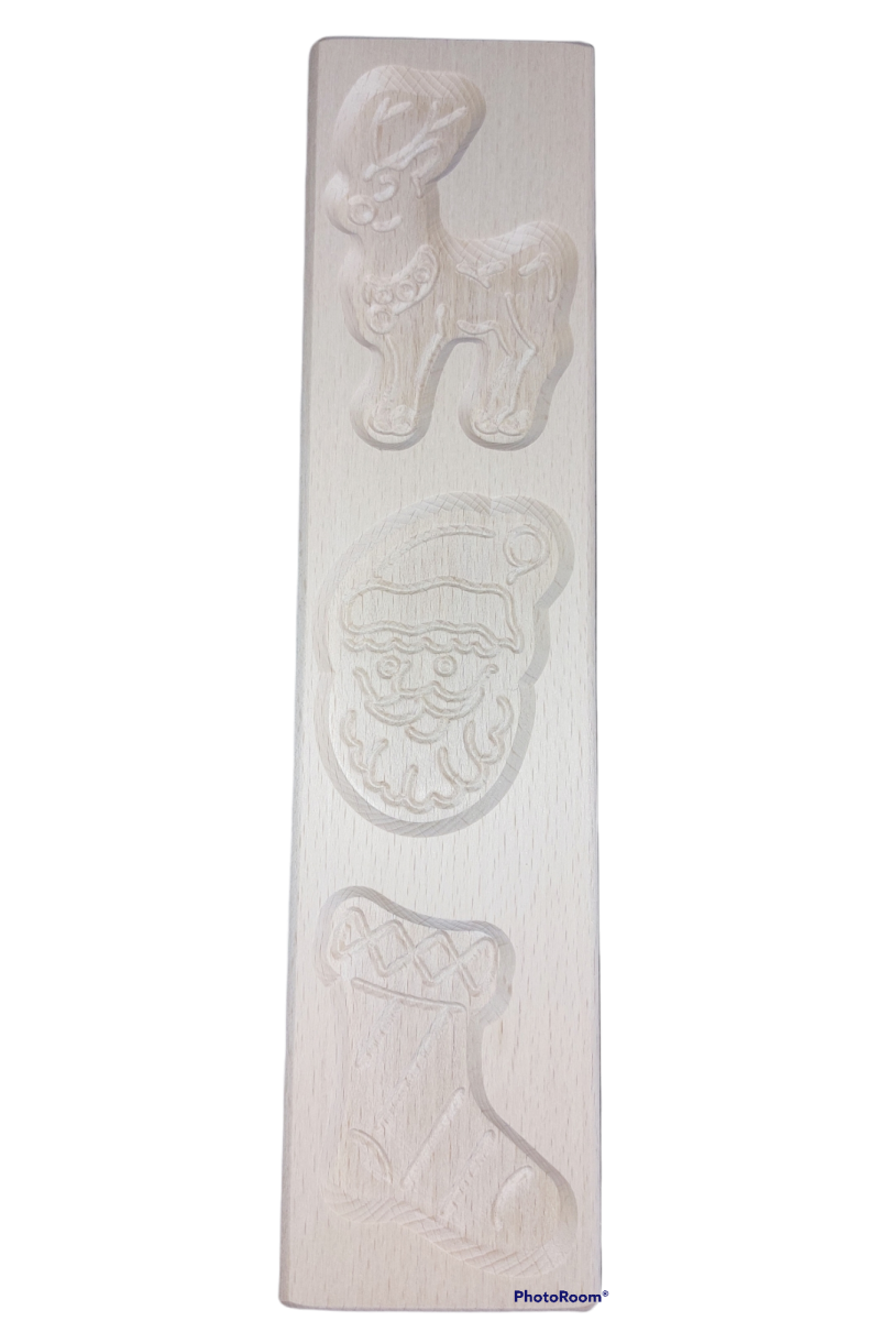 Speculaasplank Kerst rendier, 30cm