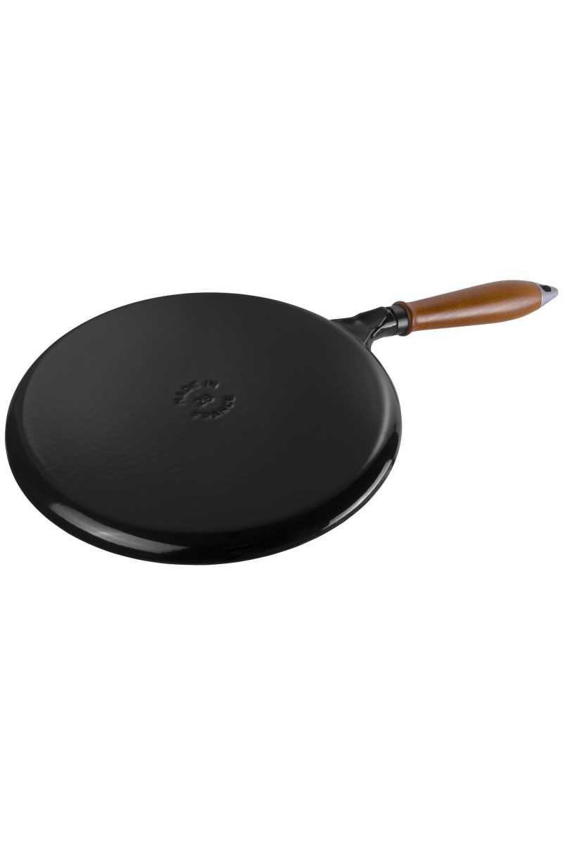 Staub Pannenkoekenpan met houten handvat 28cm