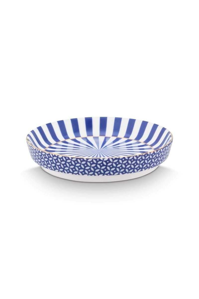 Pip Studio Royal Flower Mok Bloemen & Theetip Blauw set 2-delig