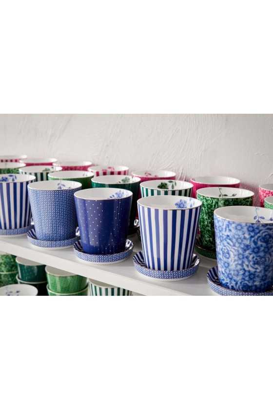 Pip Studio Royal Dots Mok Stippen & Theetip Blauw set 2-delig
