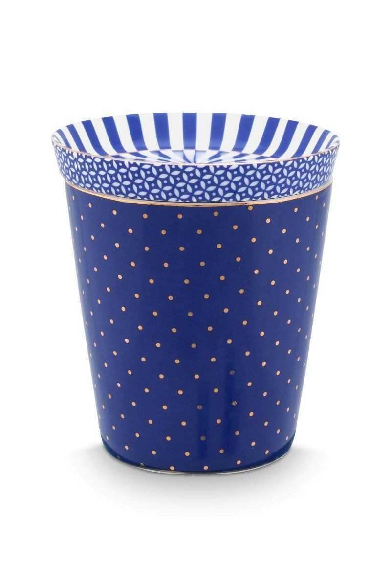 Pip Studio Royal Dots Mok Stippen & Theetip Blauw set 2-delig