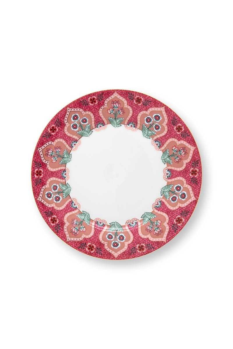 Pip Studio plate flower festival deco dark pink Pip Studio plate flower festival deco dark pink