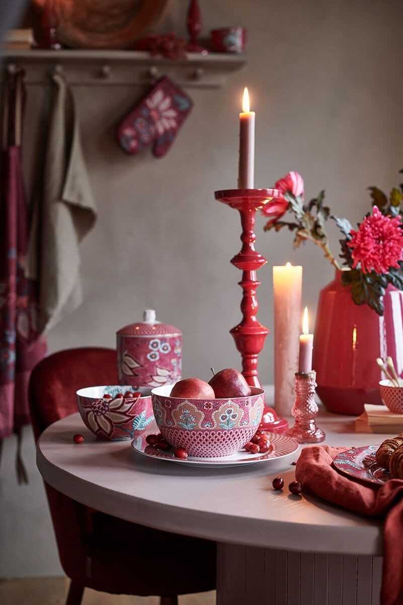 ip Studio Flower Festival Bowl in dark pink (18 cm) | Koken en Wonen