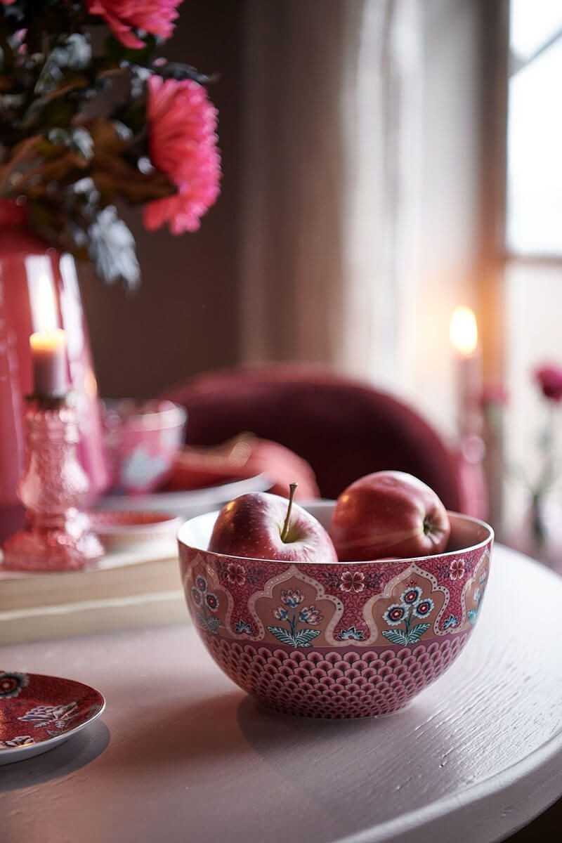 ip Studio Flower Festival Bowl in dark pink (18 cm) | Koken en Wonen