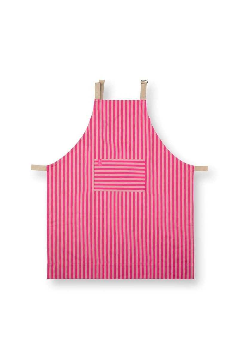 Pip Studio Stripes Keukenschort Roze | Koken en Wonen
