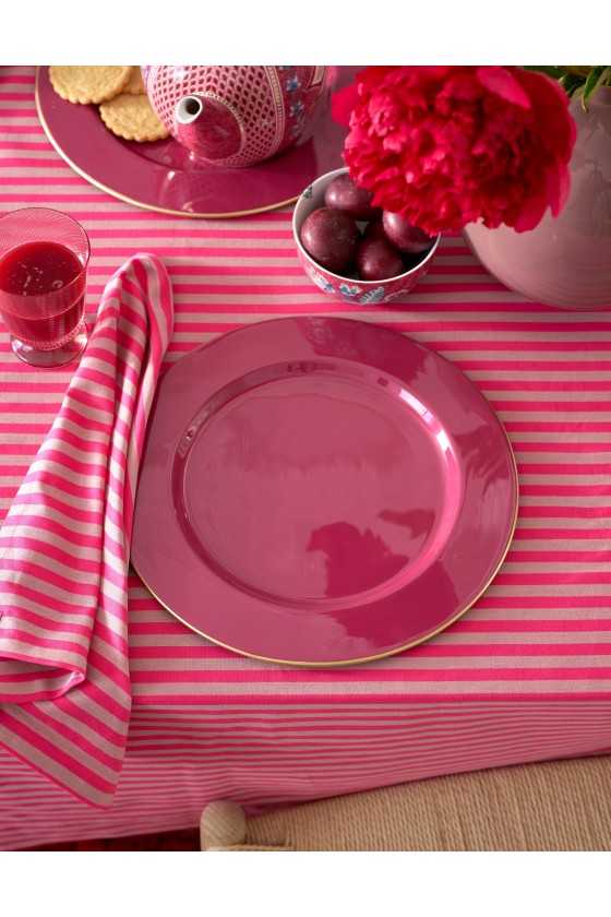 Pip Studio Stripes Tafelkleed Roze 180x300cm