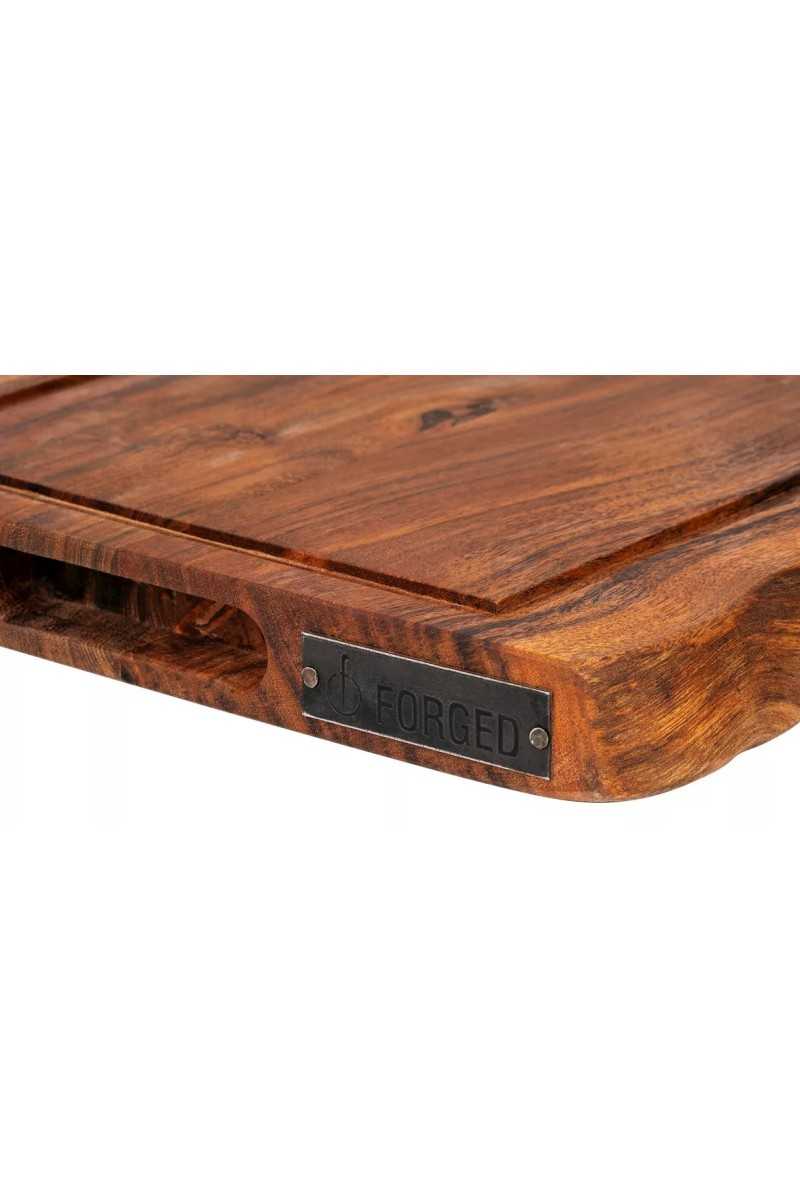 Forged Snijplank met Sapgeul & Anti-Slip – Duurzaam Acaciahout