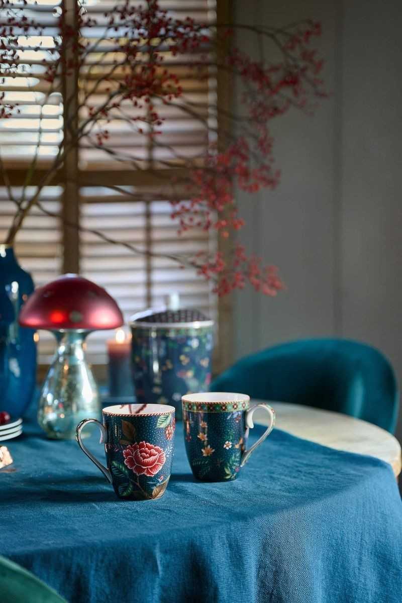 Pip Studio Set van 2 Mokken Groot Berry Blues