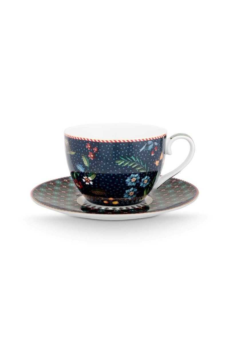Pip Studio Set of 2 Cups & Saucers Berry Blues