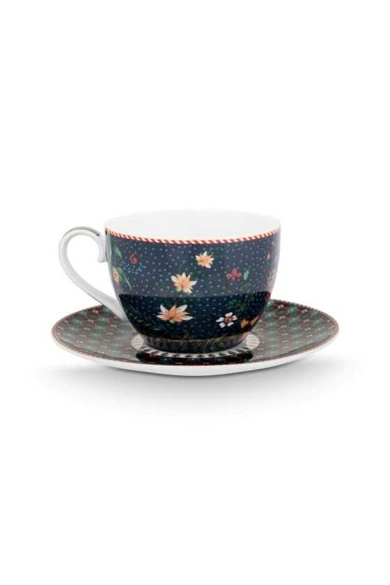 Pip Studio Set of 2 Cups & Saucers Berry Blues