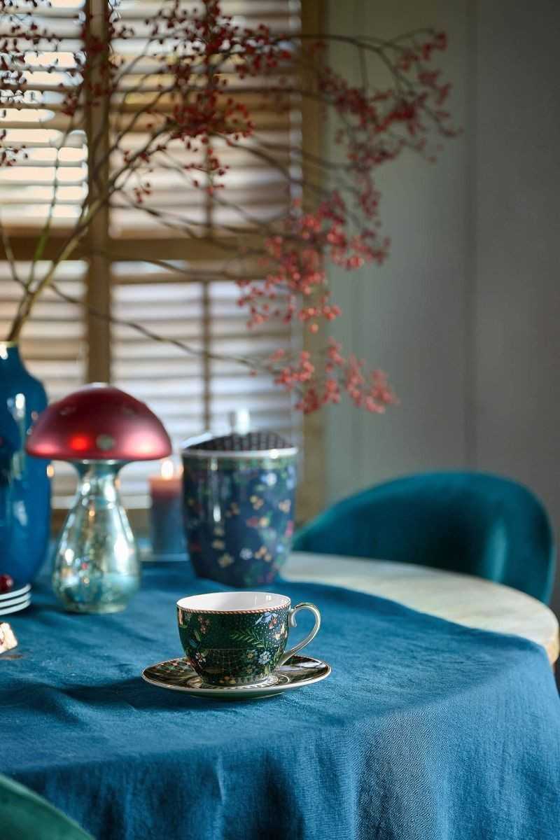 Pip Studio Set of 2 Cups & Saucers Berry Blues