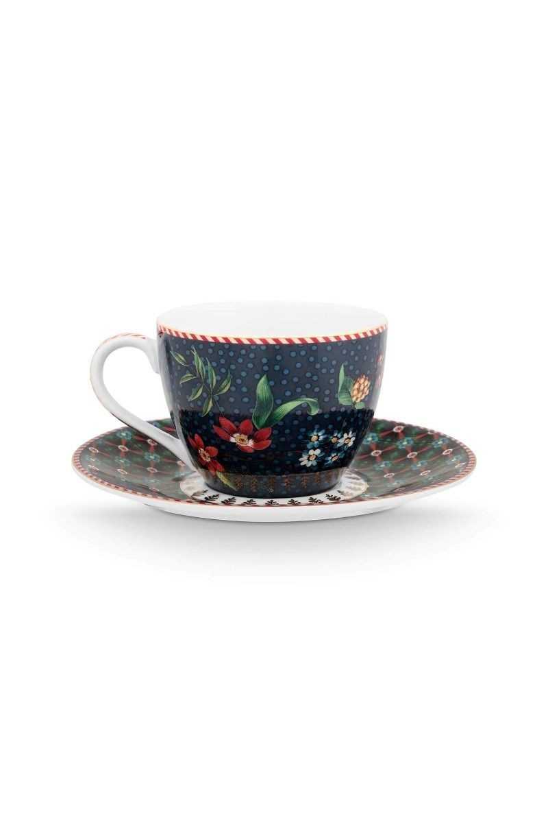 Pip Studio Set of 2 Espresso Cup & Saucer Berry Blues