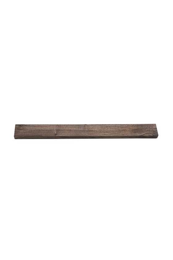 Magnetic walnut knife rack for wall - Space for 8-11 knives