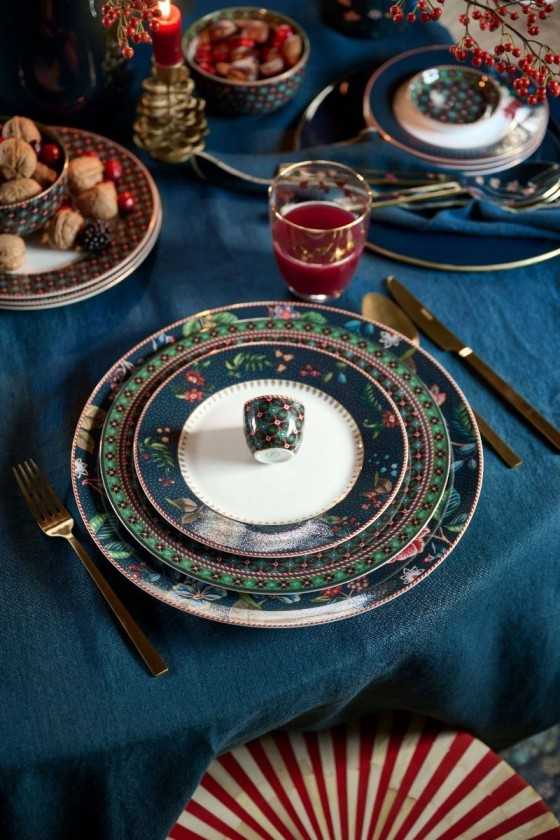 Pip Studio Ontbijtbord Berry Blues Blauw 21cm