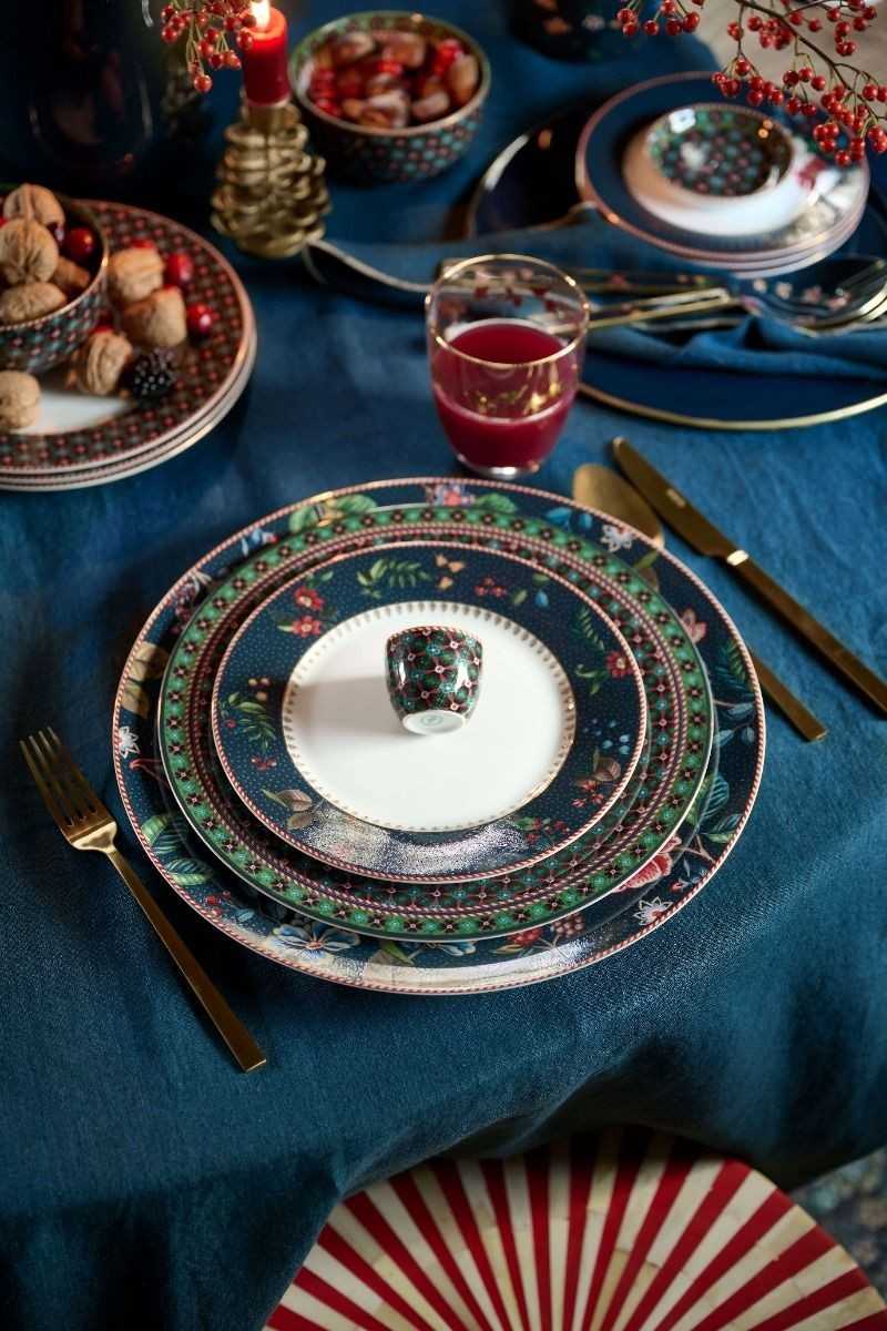 Pip Studio Ontbijtbord Berry Blues Blauw 21cm