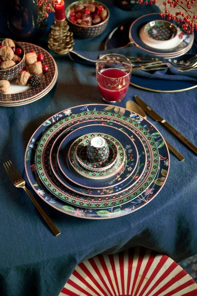 Pip Studio Gebaksbord Berry Blues Blauw 17cm