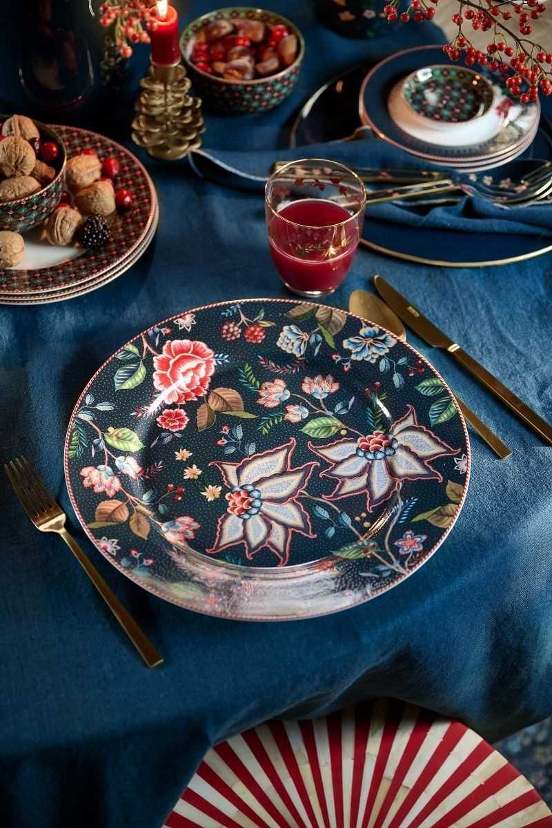 Pip Studio Onderbord Berry Blues Blauw 32cm