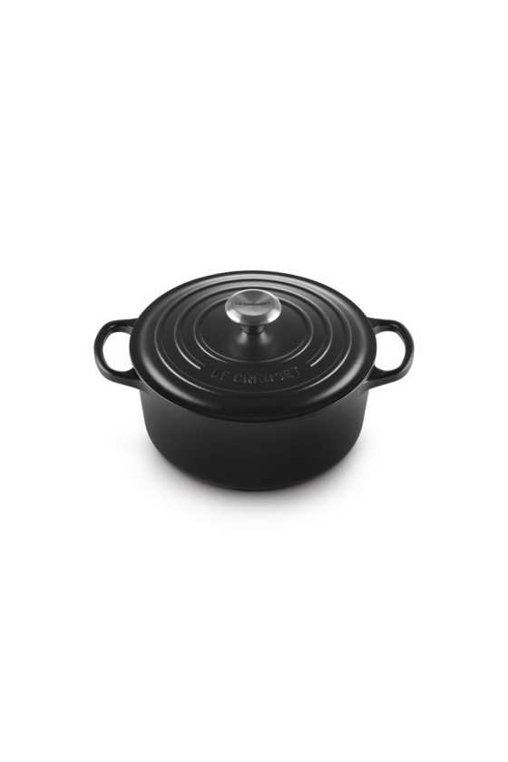Le Creuset Round Enameled Cast Iron Casserole Black