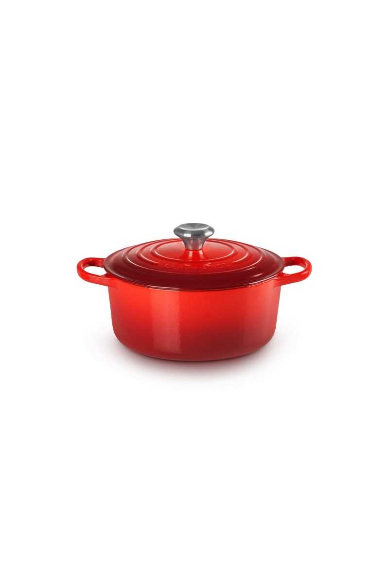 Le Creuset Round Dutch Oven Enameled Cast Iron Cherry Red