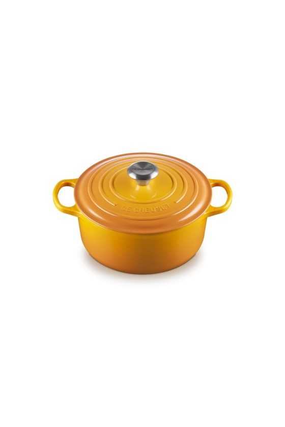 Le Creuset Round Casserole Enameled Cast Iron Nectar